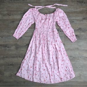 Dynasty George  Daphne- Strawberry Floral- M